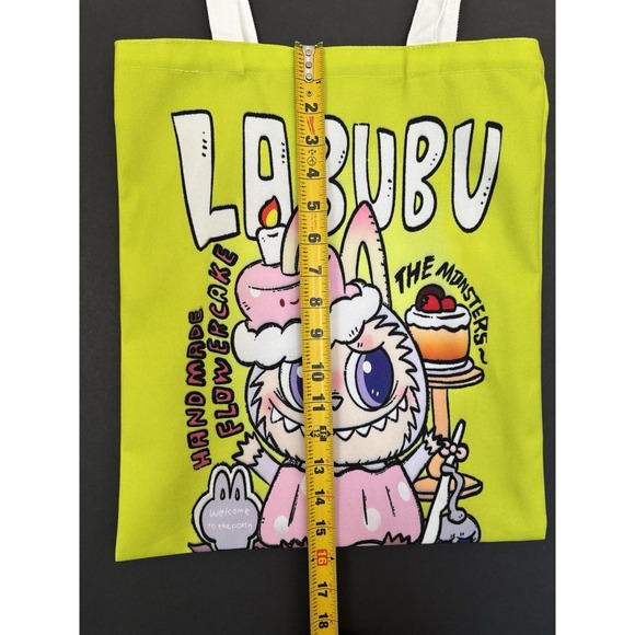 Gift Set 5pcs- Labubu Tote Bag, Shoe Charms, Hair Brush, Stick On Nail Set NEW - Picture 6 of 12